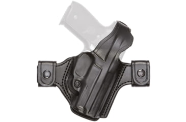 Image of Aker Leather Model 171 Flatsider Patriot XR20 Holster, Colt 1911 Commander 4in, Right, Plain, Black, H171BPR-COCOMM