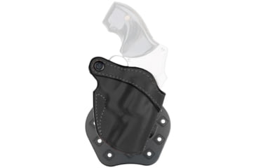 Image of Aker Leather Model 244A D.A. Revolver Strapless Open Top Holster, J-Frame 2in, Left, Plain, Black, H244ABPL-SM2