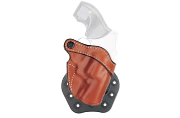 Image of Aker Leather Model 244A D.A. Revolver Strapless Open Top Holster, J-Frame 2in, Left, Plain, Tan, H244ATPL-SM2