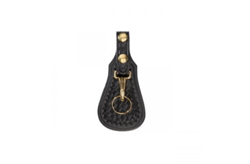 Image of Aker Leather Model 560 Key Flap Holder, Basketweave, Brass Snap, Small, A560-BW-BR