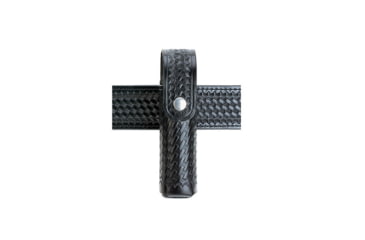 Image of Aker Leather Model 570 Snap-on Mace Case, Basketweave, Black, A570-BW