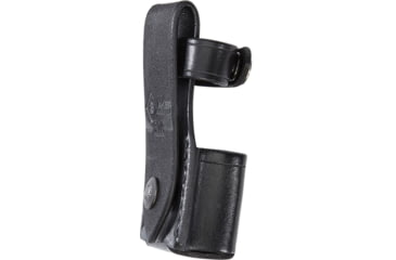 Image of Aker Leather Model 576 MK VI Mace Case, Chrome Snap, Medium, Plain, Black, A576-BP-CH