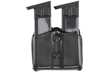 Image of Aker Leather Model 616 Dual Magazine Carrier, Plain, Black, A616-BP-3