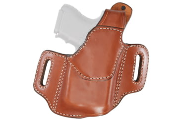 Image of Aker Leather Nightguard Compact OWB Holster, Glock 19/23, Streamlight TLR-7/TLR-8, Left, Plain, Tan, H147CTPL-GL19T7