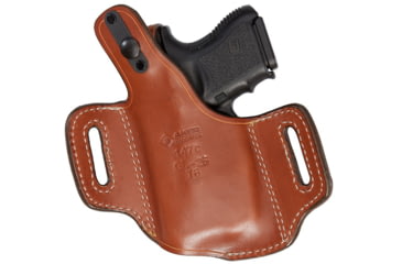 Image of Aker Leather Nightguard Compact OWB Holster, SIG Sauer P320 Carry/Compact, Viridian C Series, Left, Plain, Tan, H147CTPL-S320C5