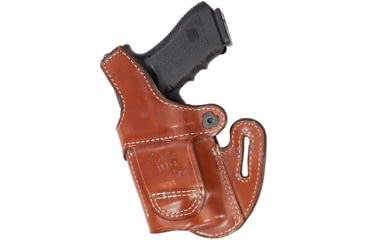 Image of Aker Leather Nightguard Open Top Holster Light Bearing Holster, Glock 17/19/26, SureFire X300U, Left, Plain, Tan, H167ATPL-GL17X3