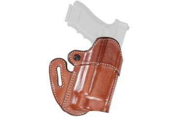 Image of Aker Leather Nightguard Open Top Holster Light Bearing Holster, Glock 17/19/26, SureFire X300U, Left, Plain, Tan, H167ATPL-GL17X3