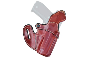 Image of Aker Leather Specialist Belt Slide Leather Holster, Glock 26/27/33, Right, Plain, Tan, H146TPR-GL2627