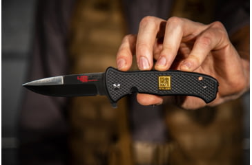 Image of Al Mar Knives 40th Anniversary Collection S.E.R.E. 2020 Folding Knife, D2, 58HRC, Satin, 3.6 in, Traditional, Glass Nylon, Black, AMK9202