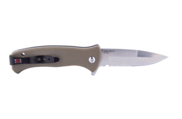 Image of Al Mar Knives Mini S.E.R.E. 2020 Coyote Series Folding Knife, Spring Assist, 8Cr, 3 in, Combo, Coyote, AMK2213