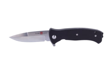 Image of Al Mar Knives Mini S.E.R.E. 2020 G Series Folding Knife, Spring Assist, D2, 3 in, Traditional, G10, Black, AMK2200