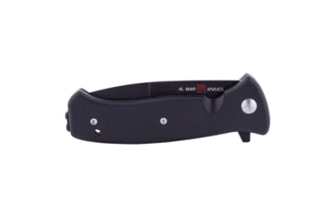 Image of Al Mar Knives Mini S.E.R.E. 2020 Night G Series Folding Knife, Liner Lock Spring Assist, D2, 58HRC, Ti-Black, 3 in, Combo, G10, Black, AMK2205