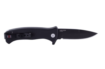 Image of Al Mar Knives Mini S.E.R.E. 2020 Night G Series Folding Knife, Spring Assist, D2, 58HRC, Ti-Black, 3 in, Traditional, G10, Black, AMK2204