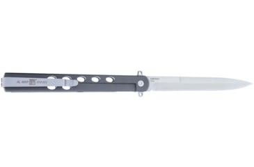 Image of Al Mar Knives Quicksteel Folding Knife, 5in Closed, 4in Satin Stainless Steel Blade, Gray Stainless Steel Handle, AMK4051