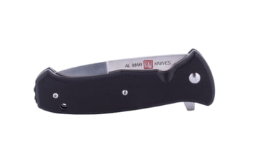 Image of Al Mar Knives S.E.R.E. 2020 G Series Folding Knife, Liner Lock Spring Assist, D2, 58HRC, Satin, 3.6 in, Traditional, G10, Black, AMK2202