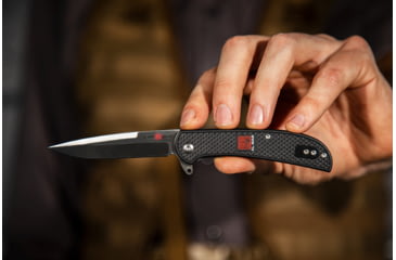 Image of Al Mar Knives Ultralight Talon Folding Blade Knife, 3.15 in, 8 Cr Traditional Edge, Black, AMK4124