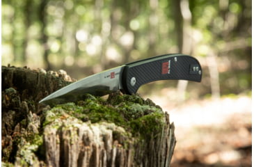 Image of Al Mar Knives Ultralight Talon Folding Blade Knife, 4 in, 8 Cr Traditional Edge, Black, AMK4126