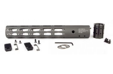 Image of ALG Defense 12in Ergonomic Modular Railed Handguard - V0, Gray, 12in 05-268G