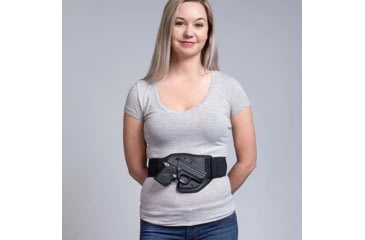Image of Alien Gear Holsters Belly Band IWB Holster, Smith &amp; Wesson M&amp;P9 Shield EZ, Right Hand, Black, 00193858311739