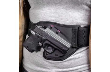 Image of Alien Gear Holsters Belly Band IWB Holster, Smith &amp; Wesson M&amp;P9 Shield EZ, Right Hand, Black, 00193858311739