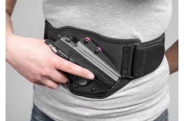 Image of Alien Gear Holsters Belly Band IWB Holster, Smith &amp; Wesson M&amp;P9 Shield EZ, Right Hand, Black, 00193858311739