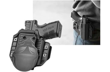 Image of Alien Gear Holsters Cloak Mod OWB Holster, Glock 43 with Streamlight TLR-6, Right Hand, Black, 00193858308739