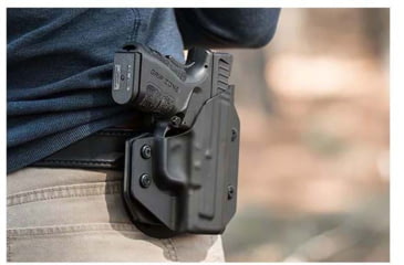 Image of Alien Gear Holsters Cloak Mod OWB Holster, Glock 43 with Streamlight TLR-6, Right Hand, Black, 00193858308739