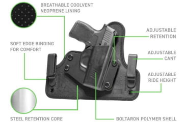 Image of Alien Gear Holsters Cloak Tuck 3.5 IWB Holster, Right Hand, CT35-1179-RH-D
