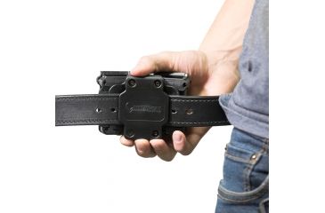 Image of Alien Gear Holsters Double Cloak Mag Carrier, 9mm/.40 Caliber Single Stack, Black CMCD-2-2-C-15, EDEMO1