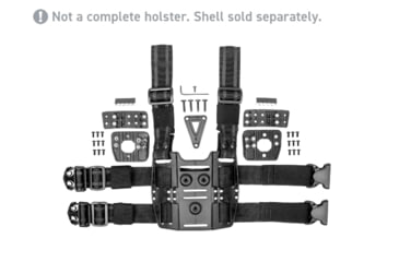 Image of Alien Gear Holsters Rapid Force Drop Leg Holster Expansion, Black, 00193858039244