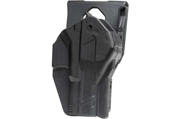 Image of Alien Gear Holsters Rapid Force Duty Holster High Ride Belt Slide Level II, Glock 19/19X/45/22 Gen 1-4/MR922, Left, Black, Matte, One size, 193858358536