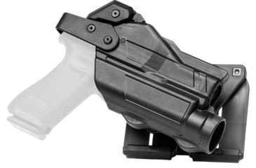 Image of Alien Gear Holsters Rapid Force MOLLE Holster Lvl III Light Bearing XL Optic , Glock 17/31/47/22 Gen 1-4, Right, Black, Matte, One size, 193858377483