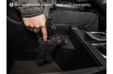 Image of Alien Gear Holsters Rapid Force Duty Holster Surface Mount with Female QDS Adapter, Black, 00193858224541