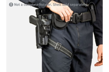 Image of Alien Gear Holsters Rapid Force Duty Holster with Strap, Black, RFLS-BLK-D