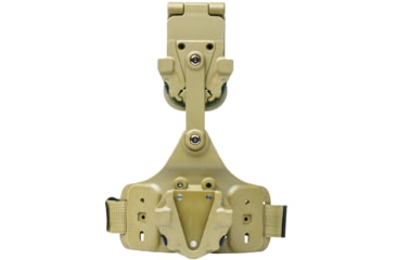 Image of Alien Gear Holsters Rapid Force Expansion Dynamic Drop Leg Holster With Locking Belt Slide With Standard Strap w/Standard Buckle w/Bag Packaging, Matte Tan, RFX-DD-TN-LBS-S-LK-B