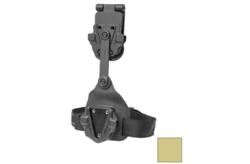 Image of Alien Gear Holsters Rapid Force Expansion Swivel Drop Leg Holster With Locking Belt Slide w/ Standard Strap w/Standard Buckle w/Clamshell Packaging, Matte Tan, RFX-SD-TN-LBS-S-LK-C