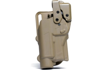 Image of Alien Gear Holsters Rapid Force Level 3 Duty Polymer OWB Belt Holster, S&amp;W M&amp;P M2.0/1.0, Left Hand, Large Light, With Axon, Tan, R3-M-0880-TN-LH-LL-AX-B