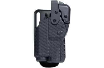 Image of Alien Gear Holsters Rapid Force Level 3 Duty Polymer OWB Belt Holster, SIG Fuse/365XMacro/365XMacro Comp, Left Hand, Compact Light, No Axon, Basket Weave Black, R3-M-1348-BW-LH-CL-A0-B