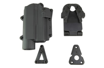 Image of Alien Gear Holsters Rapid Force Level II Polymer OWB Holster, Right Hand, w/ Large Light, Black, AG-R2-B-0057-BK-RH-LL-A0-C