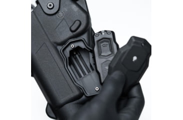Image of Alien Gear Holsters Rapid Force Polymer Level III OWB Belt Duty Holster, S&amp;W M&amp;P9c M2.0 Compact 4 In/M&amp;P9 2.0 4.25 In/Per. M&amp;P9 M2.0 C.O.R.E. Ported/Pro Series 4.25 In, Right Hand, Matte Black, No Light, R3-M-0880-BK-RH-L0-A0-B