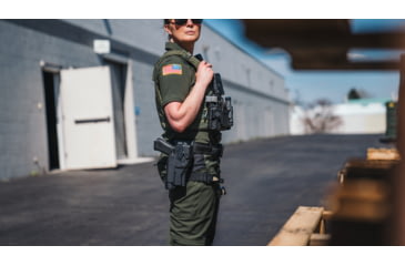 Image of Alien Gear Holsters Rapid Force Polymer Level III OWB Belt Duty Holster, Glock 19/19X/19 MOS/23 Gen 1-4/44/45/45 MOS, Glock 17/17 MOS/22 Gen 1-4/47/47 MOS, Left Hand, Tan, Large Light, R3-M-0057-TN-LH-LL-A0-B