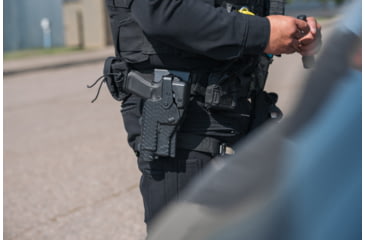 Image of Alien Gear Holsters Rapid Force Polymer Level III OWB Belt Duty Holster, Glock 19/19X/19 MOS/23 Gen 1-4/44/45/45 MOS, Glock 17/17 MOS/22 Gen 1-4/47/47 MOS, Left Hand, Tan, Large Light, R3-M-0057-TN-LH-LL-A0-B