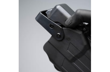 Image of Alien Gear Holsters Rapid Force Polymer Level III OWB Belt Duty Holster, Sig P320 Full Size 9mm/.40 cal/M17/XFull, Sig P320 Compact/Carry 9 mm/.40 cal/M18/XCarry, Left Hand, Matte Black, Compact Light, R3-M-0691-BK-LH-CL-A0-B