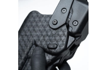 Image of Alien Gear Holsters Rapid Force Polymer Level III OWB Belt Duty Holster, Sig P320 Full Size 9mm/.40 cal/M17/XFull, Sig P320 Compact/Carry 9 mm/.40 cal/M18/XCarry, Left Hand, Matte Black, No Light, R3-M-0691-BK-LH-L0-A0-B