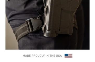 Image of Alien Gear Holsters Rapid Force - Standard Strap - Black - Standard Buckle - Bag Packaging, Matte Black, RFPT-S-BK-LK-B