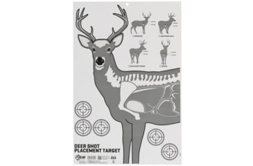 Image of Allen Deer Vitals Corrugated 23x35in Target, White, 15810