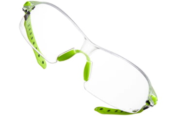 Image of Allen All-In Youth Shooting Safety Glasses, Green/Black Frame, Clear Lenses, Youth, 2376