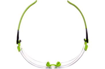 Image of Allen All-In Youth Shooting Safety Glasses, Green/Black Frame, Clear Lenses, Youth, 2376