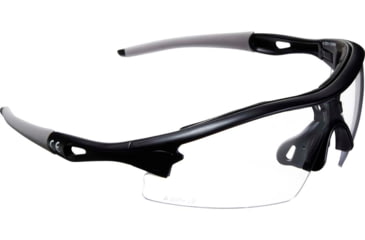 Image of Allen Aspect Shooting Safety Glasses, Black/Gray Frame, Clear Lenses, One Size, 2380