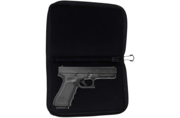 Image of Allen Auto-Fit 2.0 Deluxe Handgun Case, Black, 12 in x 8 in, 7758
